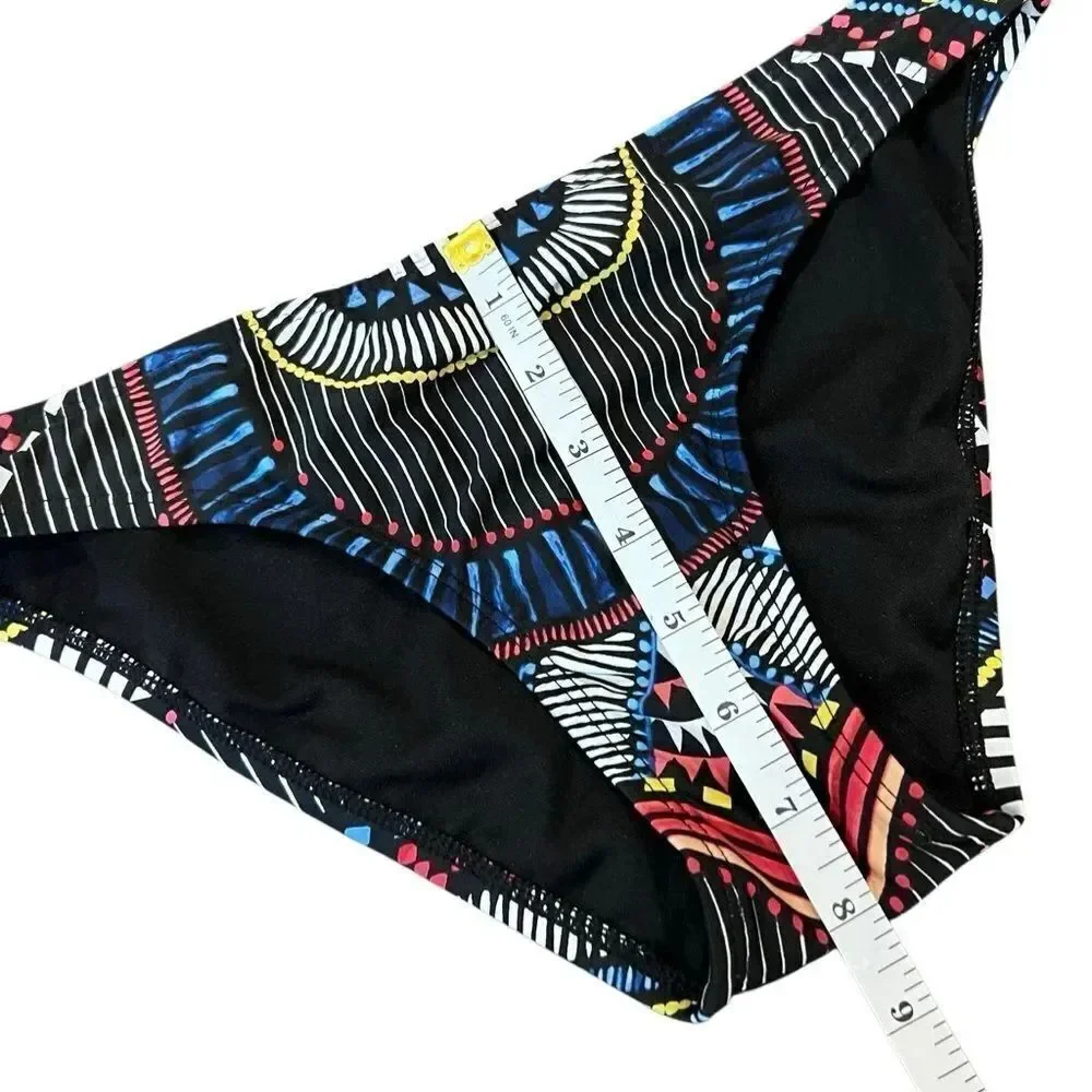 Bar III Two Piece Bikini Swimsuit Set abstract boho Size top XS bottoms S